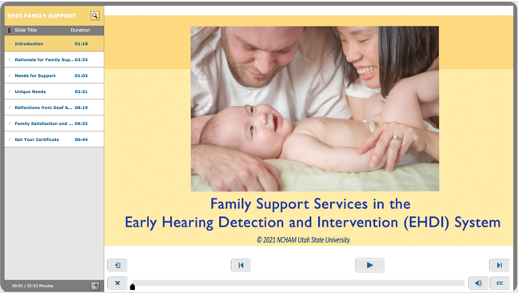 Family Support Services in the EHDI System