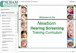 Newborn Hearing Screening Training Curriculum
